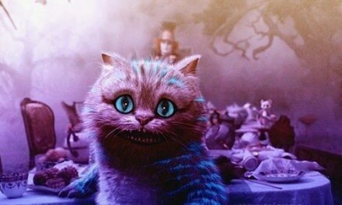 Чеширский Кот в фиолетовых тонах