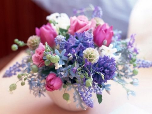 красивый букет цветов для блогов