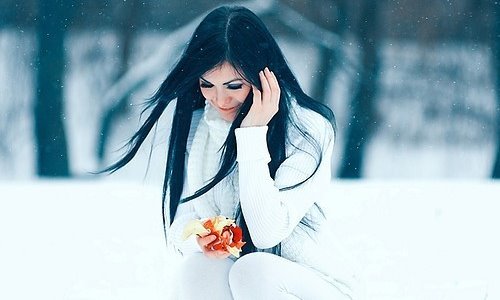  Фотосессия зимой на улице идеи