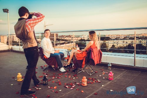 романтический ужин на крыше с фотосессией идеи празднования годовщины